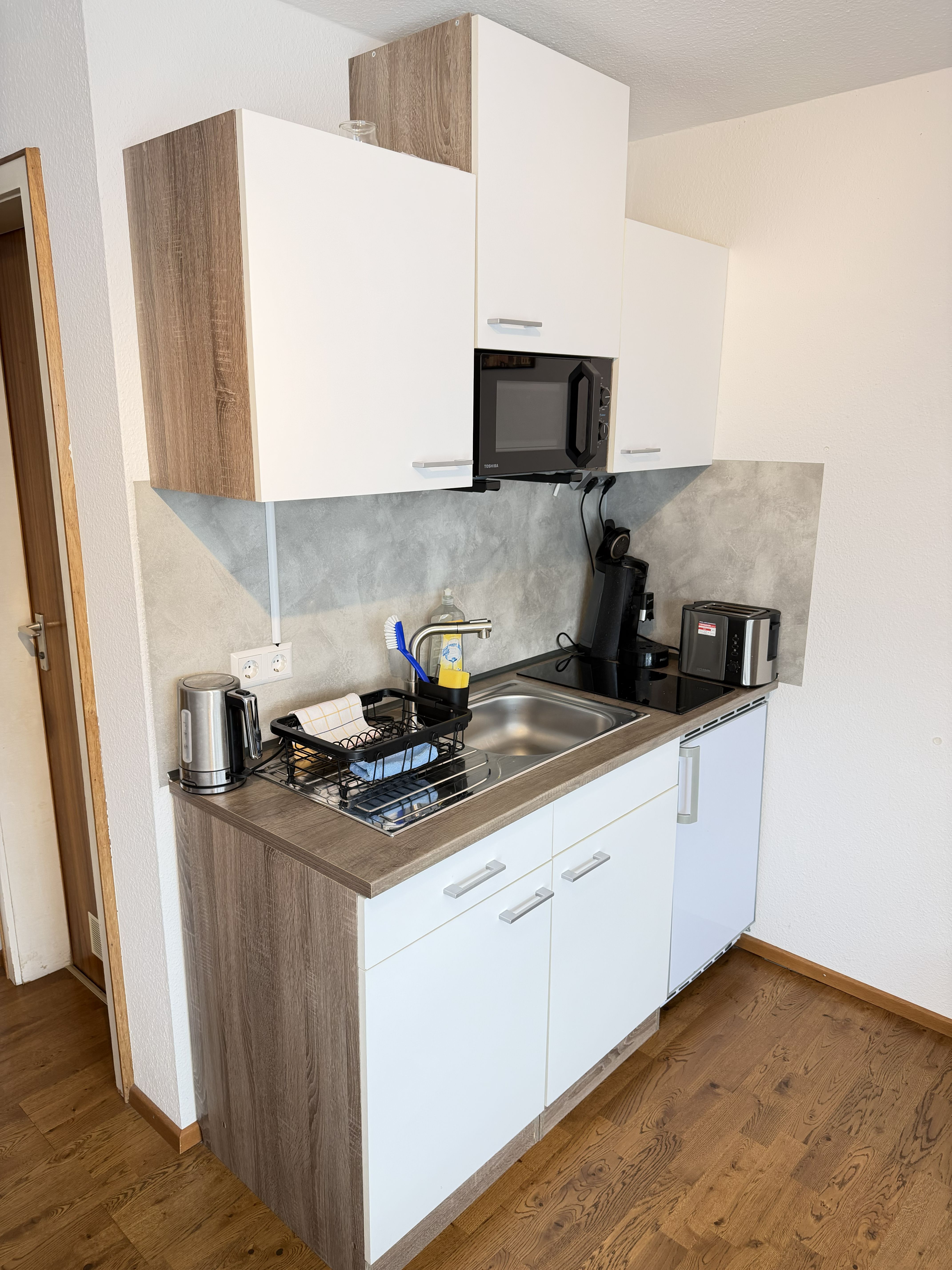 Schlafbereich mit Doppelbett
